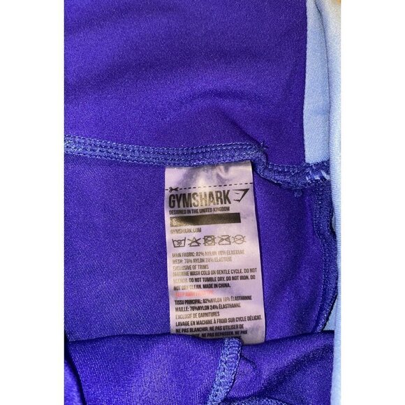 Gymshark Womens Two Tone Blue Activewear Leggings Pants Size Small - Picture 3 of 4